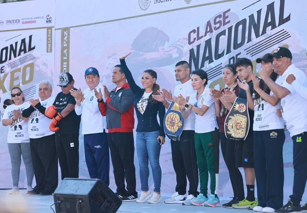 Guerrero y Evelyn Salgado se suma a la Clase Nacional Masiva “Boxeando por la Paz”