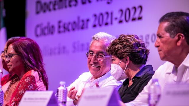 Rubén Rocha y Delfina Gómez