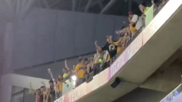Captan láser en las gradas donde estaban fans de Tigres