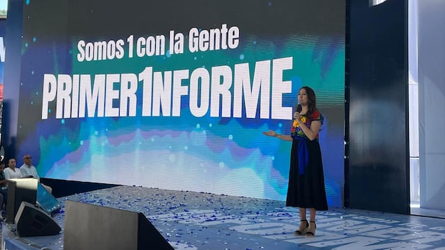 Libia Dennise García en su primer informe