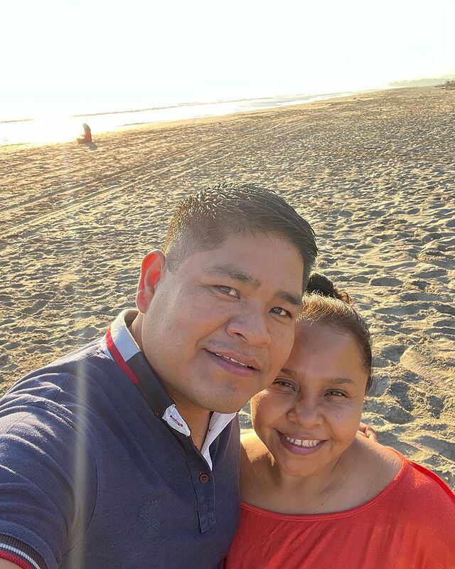 Erasmo Catarino y su esposa