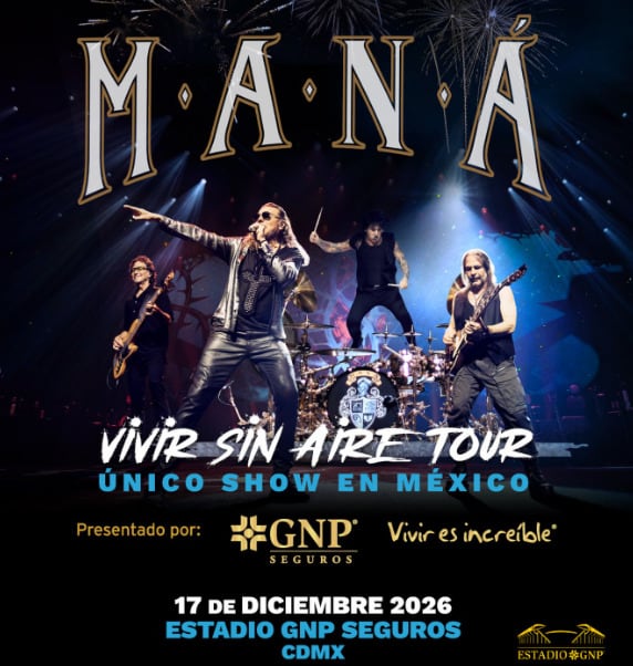 Maná tendrá un concierto en el Estadio GNP Seguros