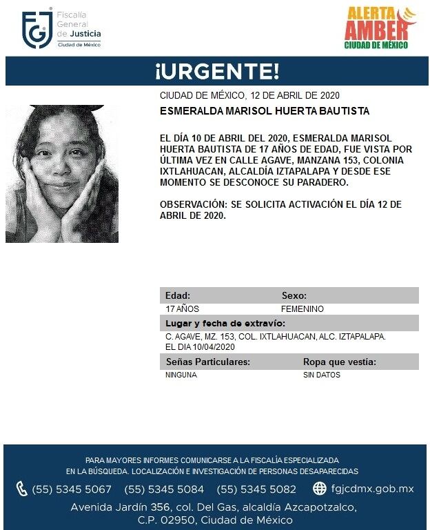Ficha de búsqueda de Esmeralda.