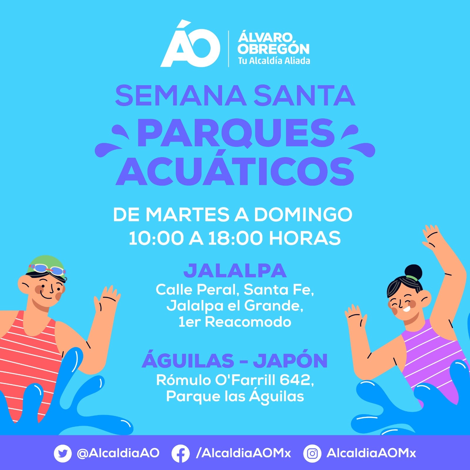 Albercas en Álvaro Obregón