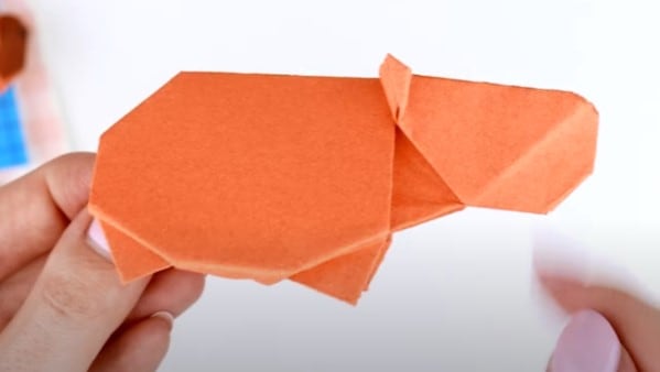 Capibara de origami, manualidad para el Día del Niño