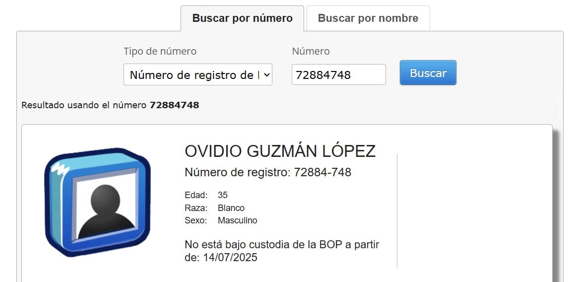 Ovidio Guzmán habría dejado la cárcel en Estados Unidos por “un lugar secreto”