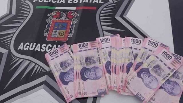 Los implicados llevaban consigo 81 billetes falsos de mil pesos.
