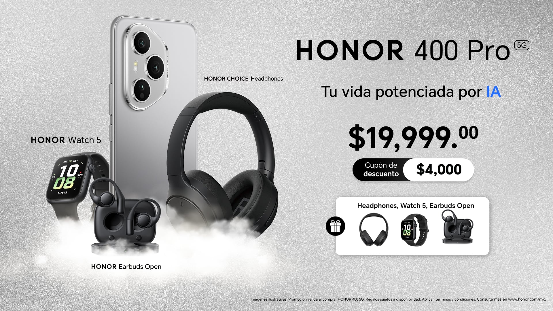 Precio con descuento del HONOR 400 Pro