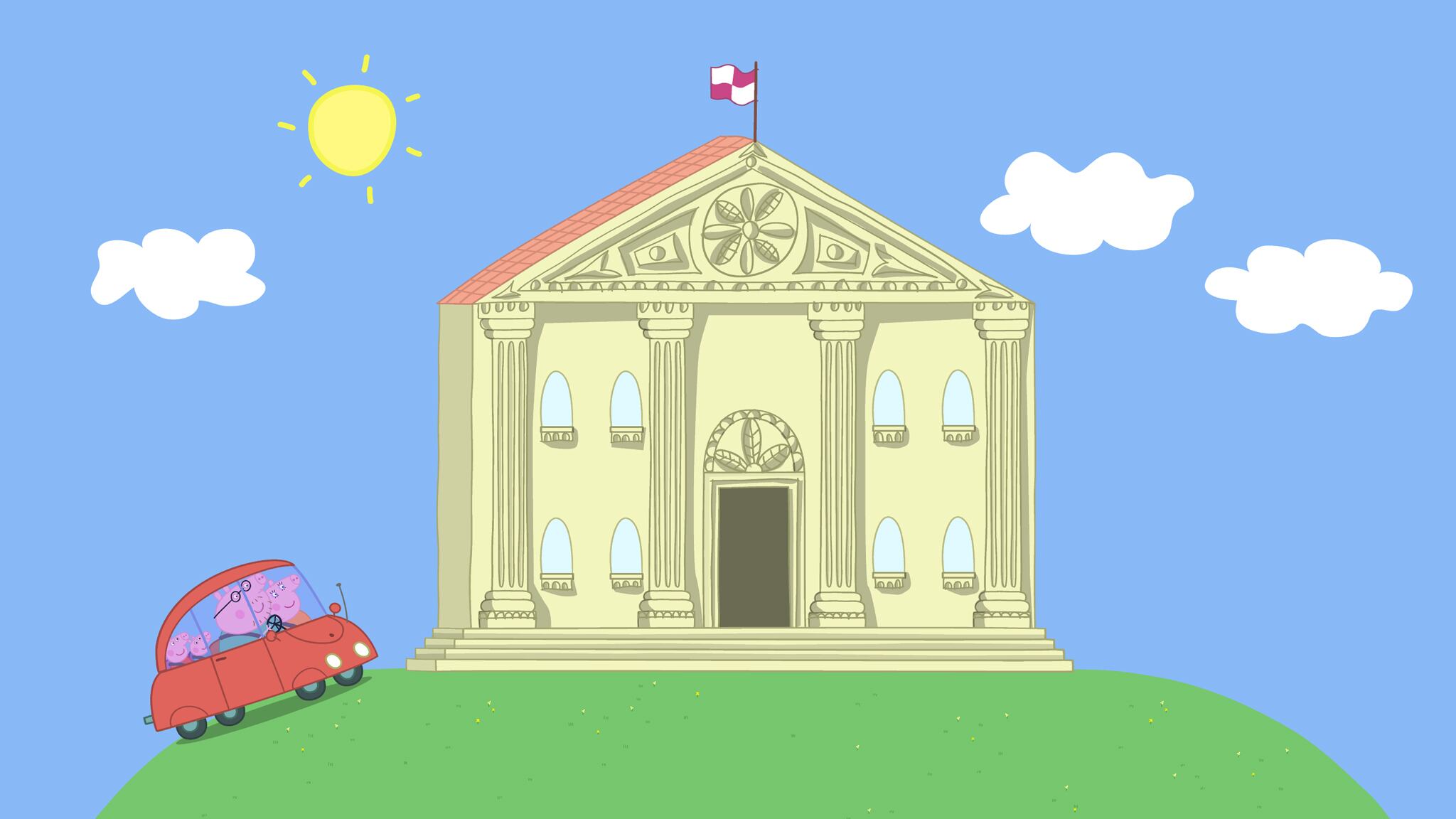 Capítulo en donde Peppa Pig y George visitan un museo