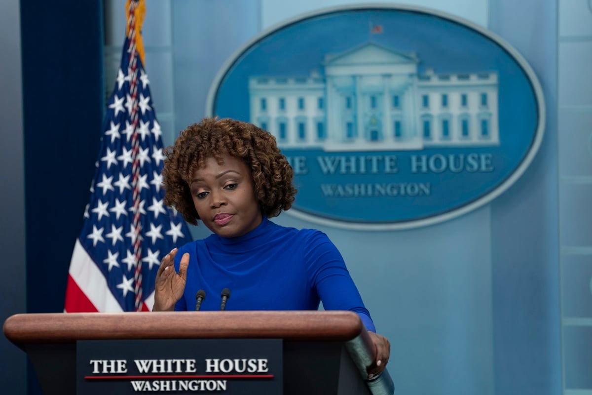 Karine Jean-Pierre, portavoz de la Casa Blanca