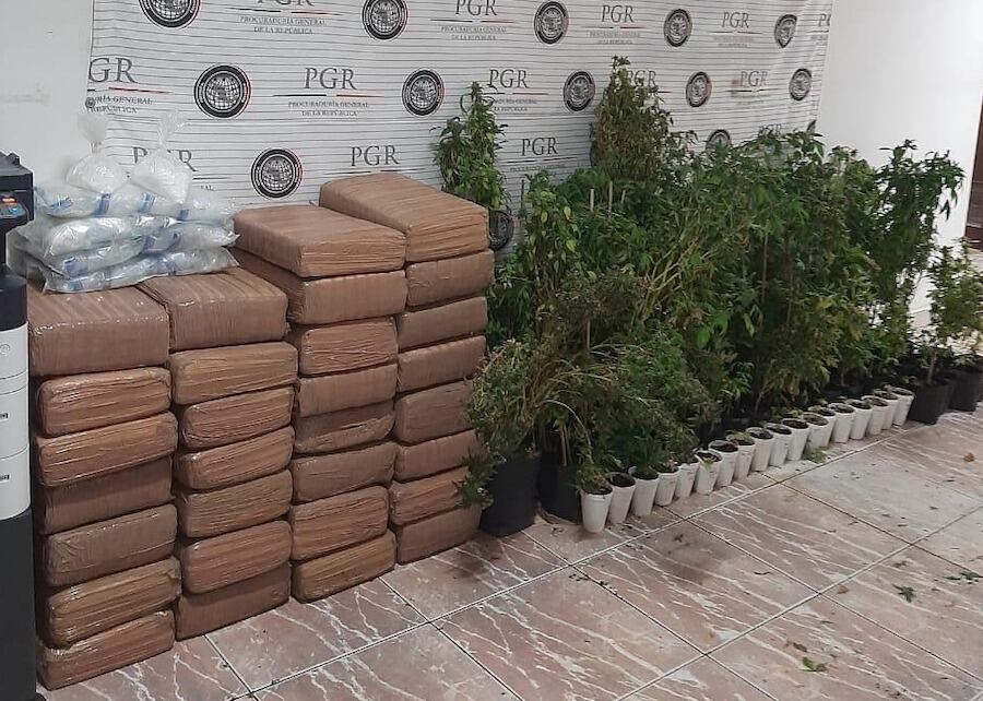 La droga incautada fue puesta a disposición de la autoridad federal.