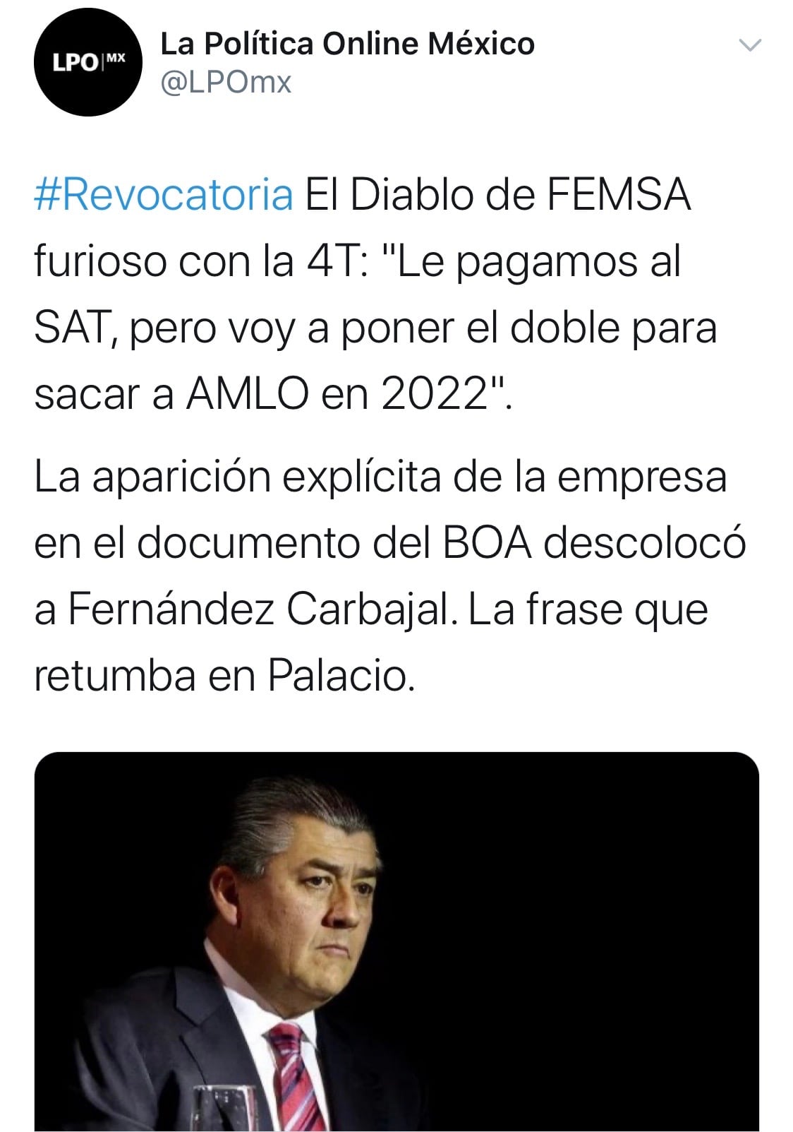 Calumnia contra el empresario