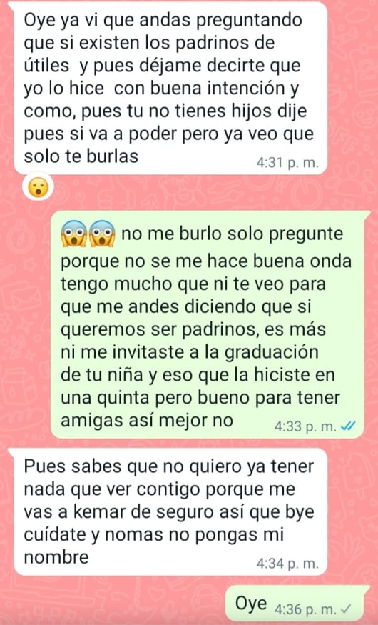 Conversación "padrinos de útiles escolares"