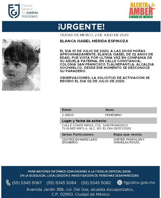 Ficha de búsqueda de Blanca.