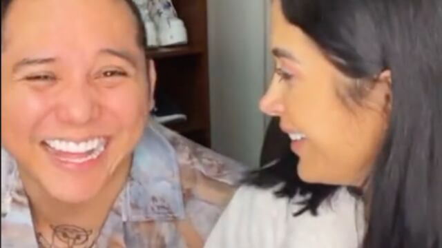Kimberly Flores y Edwin Luna