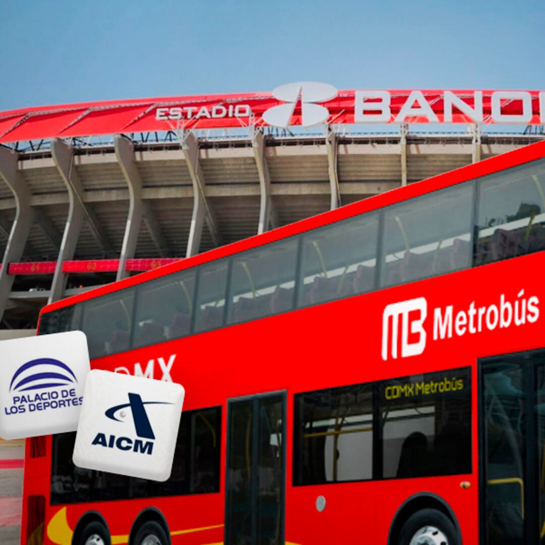 Metrobús ofrecerá ruta especial del AICM al Palacio de los Deportes para llegar al Estadio Banorte