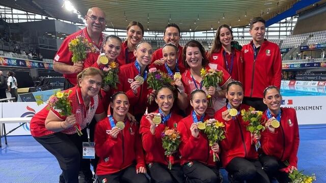 Equipo mexicano de Natación Artística. Facebook: Comité Olímpico Mexicano