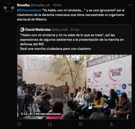 Señalan clasismo por comentario de defensora del INE