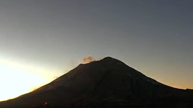 Volcán Popocatépetl el 25 de enero