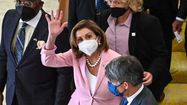 Nancy Pelosi llega a Taiwán