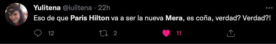 Paris Hilton como ‘Mera’ en Aquaman 2 no convence; fans querían a Emilia Clarke