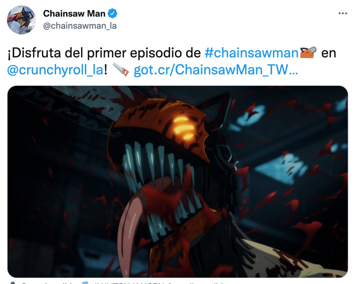 Chainsaw Man estreno en Crunchyroll