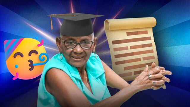 Osmarina Duarte Sousa , se graduó como enfermera a los 83 años de edad