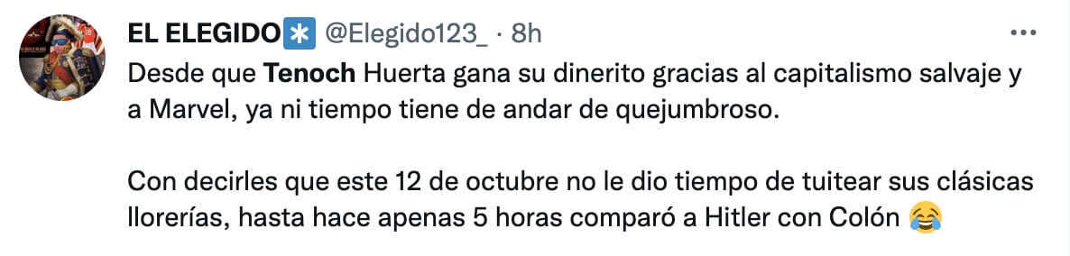 Crítica a Tenoch Huerta