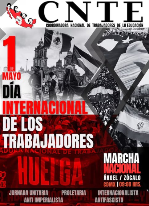 CNTE anuncia marcha nacional en CDMX para el 1 de mayo