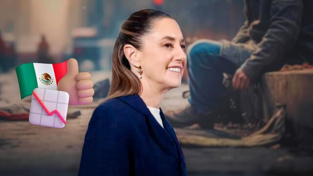 Claudia Sheinbaum celebra reducción de la pobreza en México