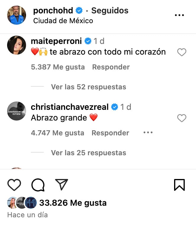Mensajes de los ex RBD a Poncho Herrera