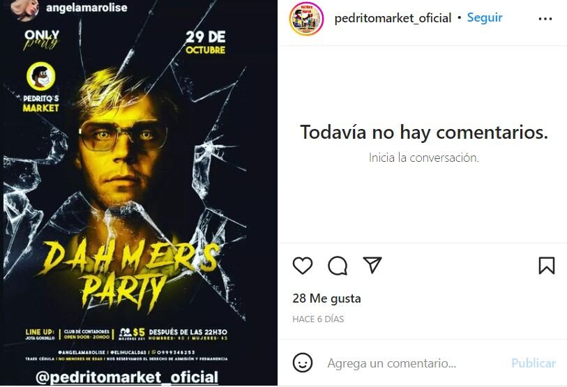 Invitación a la Dahmers PartyCapt