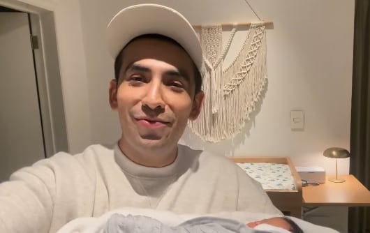 Capi Pérez presenta a Vicente, su primer bebé