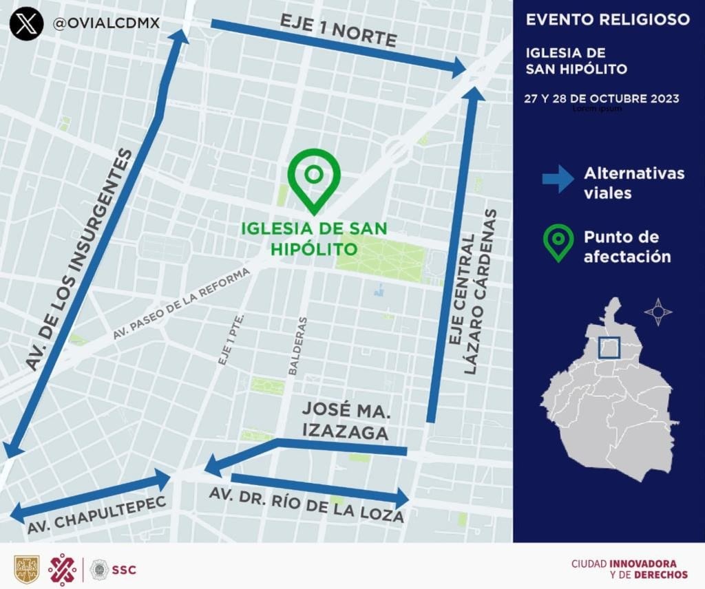 Captura de pantalla OVIAL SSC-CDMX