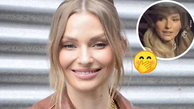 Irina Baeva quiere huir de la prensa y termina atorada en el estacionamiento.