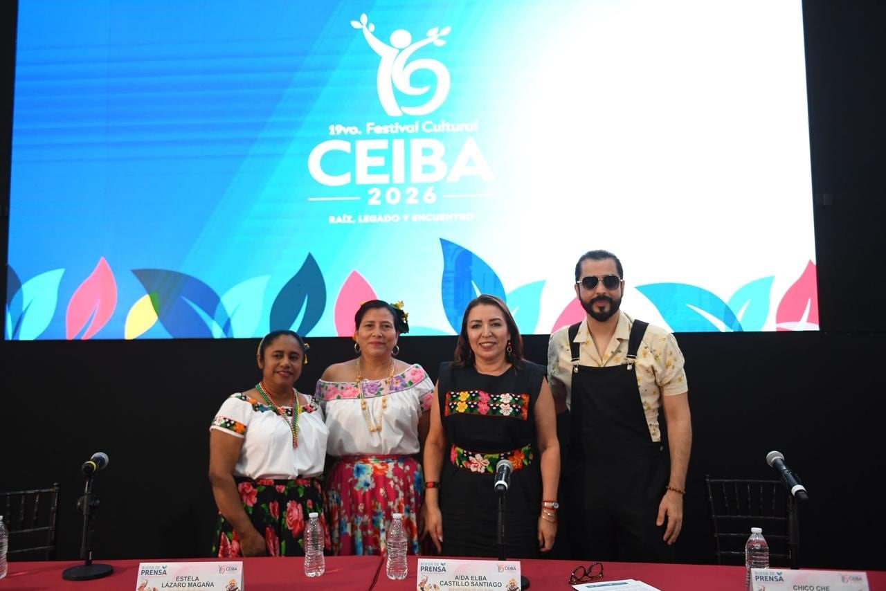Festival Cultural CEIBA 2026 reunirá a Susana Zabaleta, Inspector y talento regional en Tabasco.