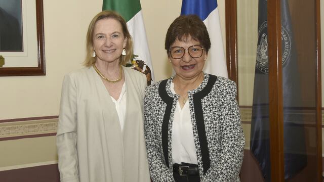 Lilia Cedillo Ramírez, rectora de la BUAP, se reunió con la embajadora Delphine Borione