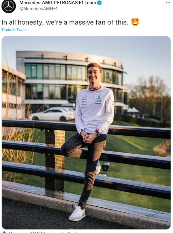 George Russell llega a Mercedes