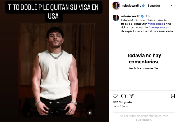 Tito Double P habría perdido su visa