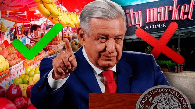 AMLO promueve los tianguis sobre City Market
