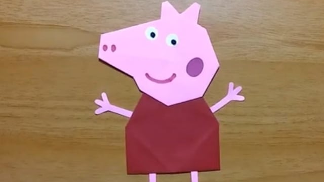 Peppa Pig de origami fácil: Paso a paso para hacer a la cerdita en el Día Mundial del Origami