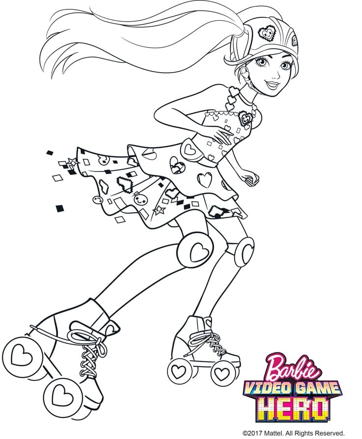 Dibujos de Barbie para imprimir y colorear