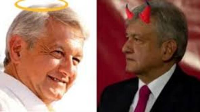 AMLO bueno y AMLO malo juega con ellos y ella