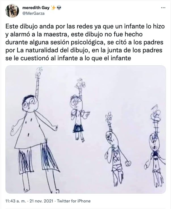 El 'perturbador' dibujo