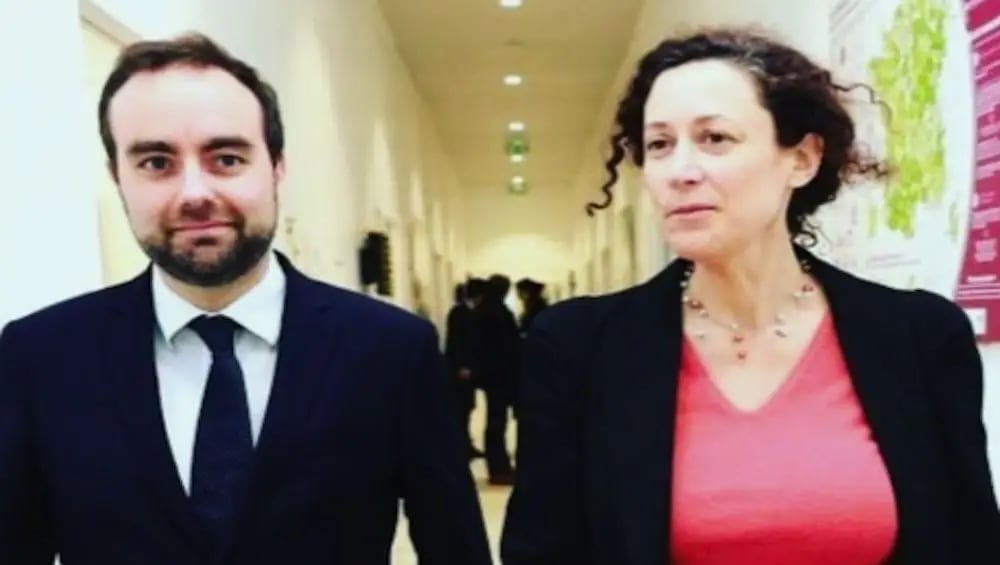 Sébastien Lecornu y su esposa, Julie Lecornu
