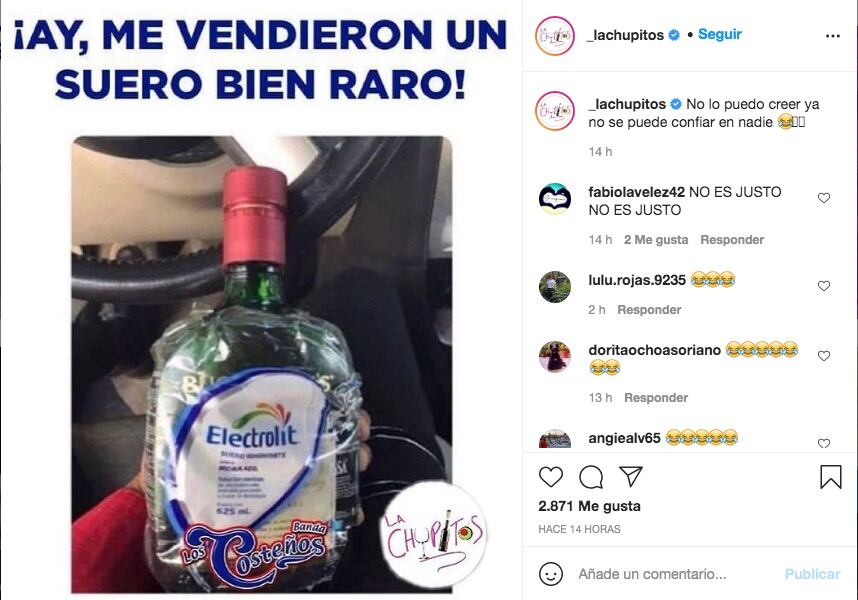 Publicación La Chupitos