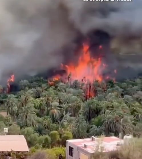 Incendio en Mulegé