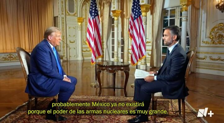 Donald Trump da entrevista a Enrique Acevedo