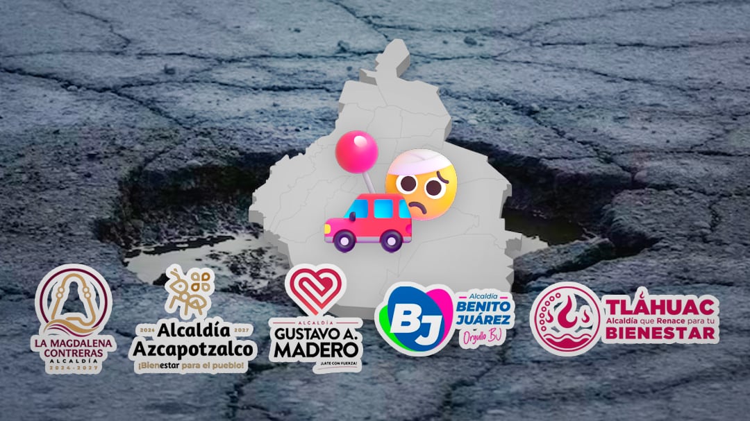Top 5 alcaldías de CDMX con más baches