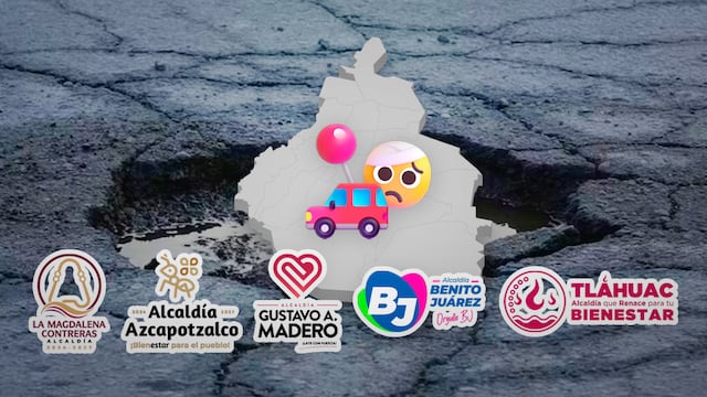 Revelan cuáles son las alcaldías con mayores baches en CDMX